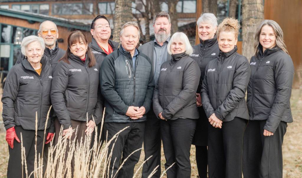 The new Columbia Basin Trust Board of Directors. Front row (L-R): Betty Anne Marino, Susan Clovechok, Ron Oszust, Suzan Hewat, Melanie Jeannotte, Christine Hoechsmann. Back row (L-R): Am Naqvi, Jared Basil, Owen Torgerson, Katrine Conroy. Missing: Angus Graeme and Karen Hamling (Submitted)