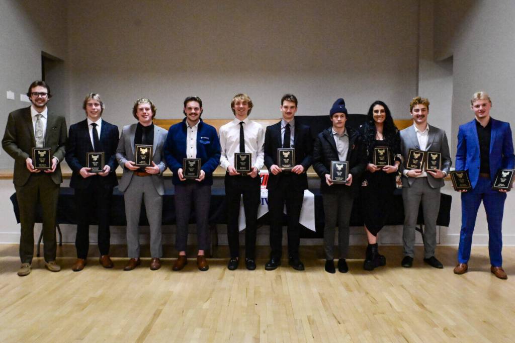 The Beaver Valley Nitehawks announced its award winners at the end of season banquet at the Fruitvale Memorial Hall. - see story. (Jonelle Picollo photo)